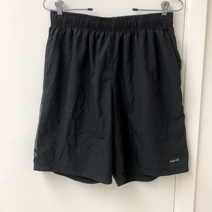 Black workout shorts